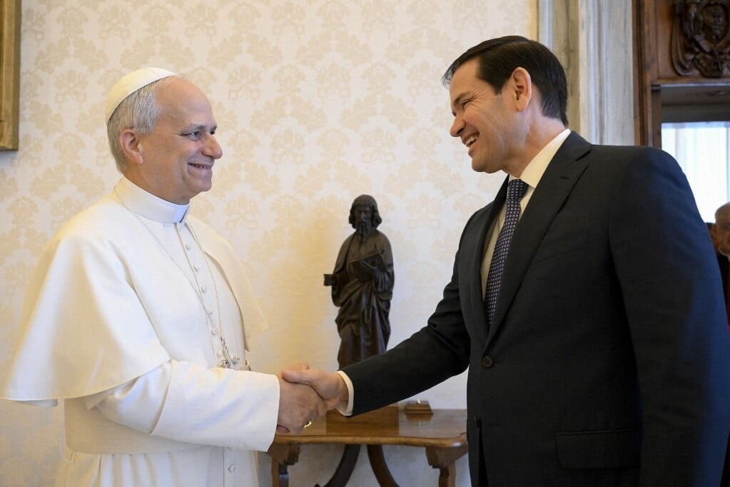 Rubio hetek óta tartó feszültségek után találkozik Leó pápával