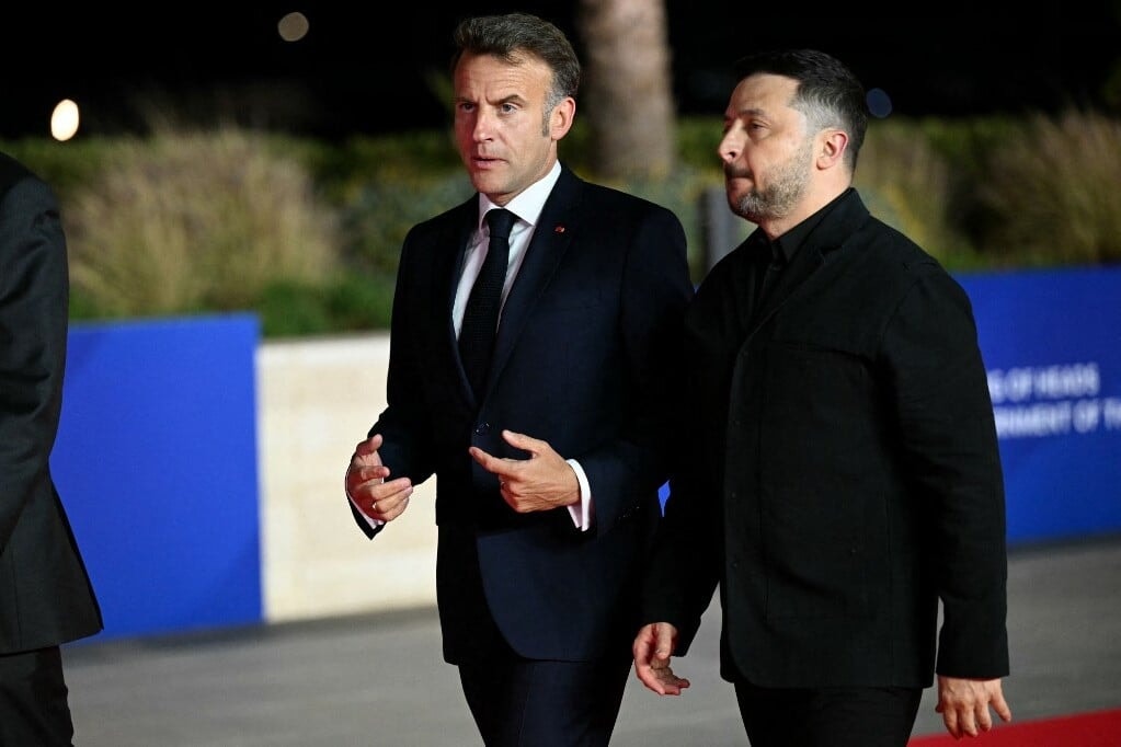 Emmanuel Macronnal tárgyalt Volodimir Zelenszkij
