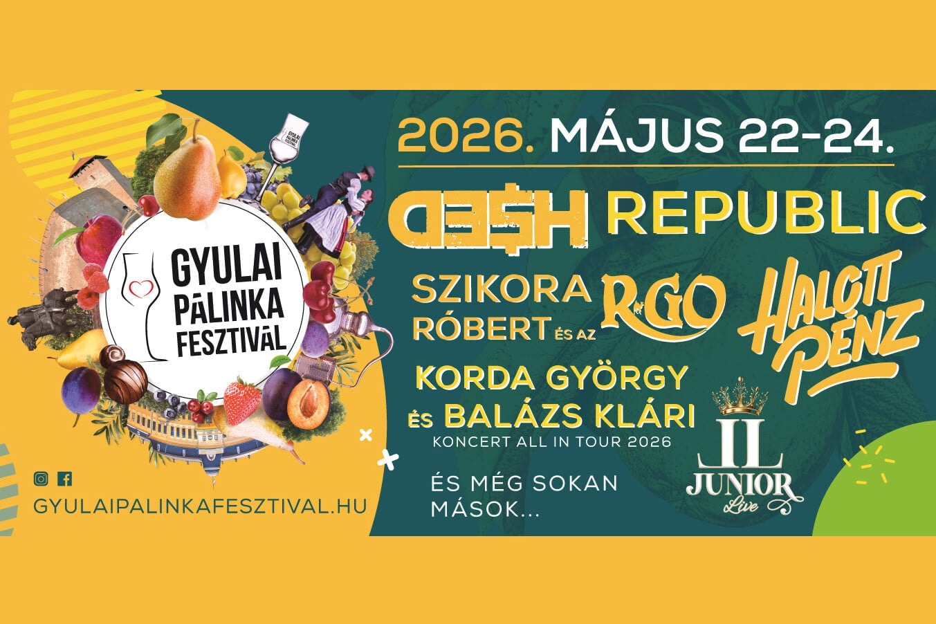Pénteken kezdődik a 26. Gyulai Pálinkafesztivál