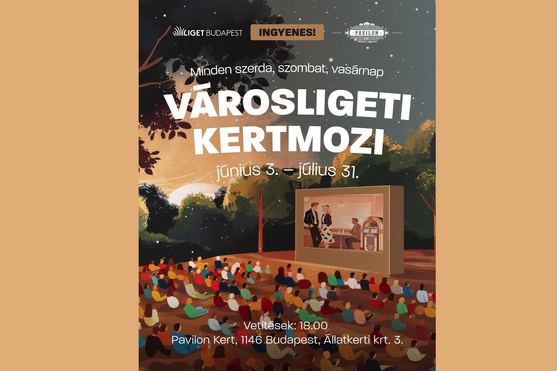 Kertmozi a Városligetben