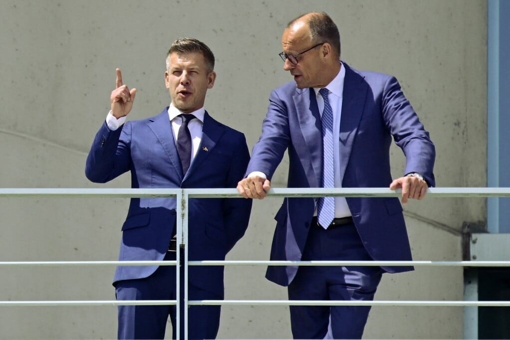 Frederich Merz kancellárral tárgyalt Magyar Péter