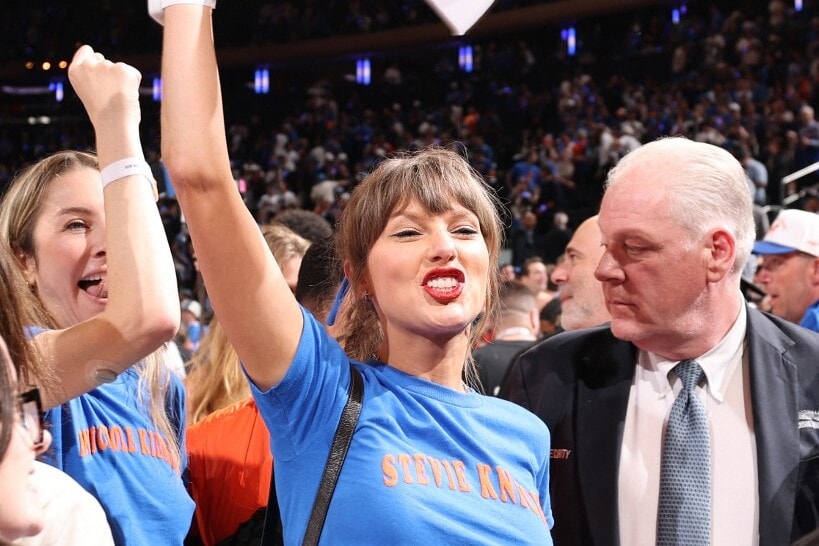 Taylor Swift a Knicksnek szurkolt az NBA-döntőn
