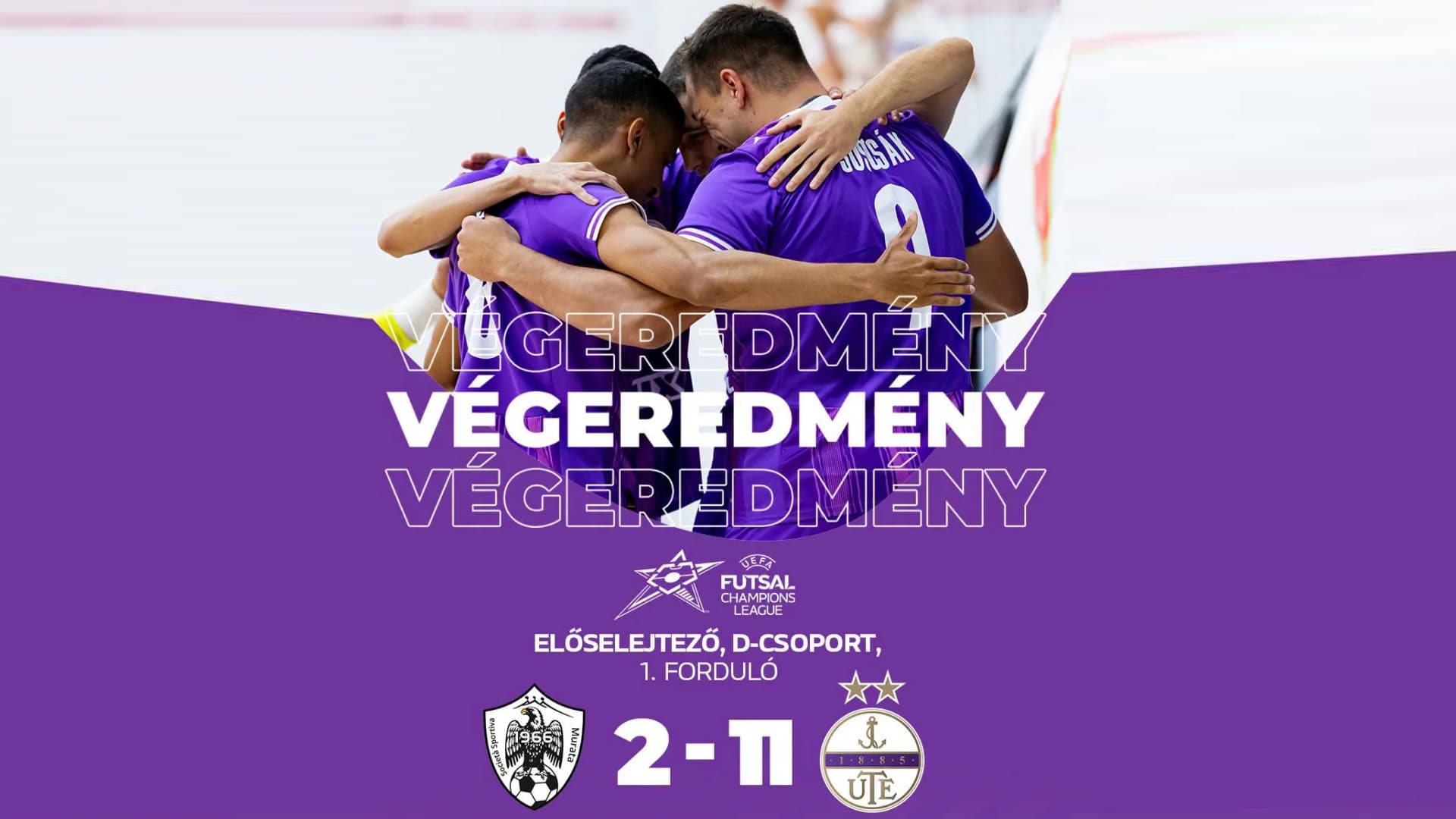 Futsal: Kiütéses győzelemmel kezdte a BL-előselejtezőjét az Újpest