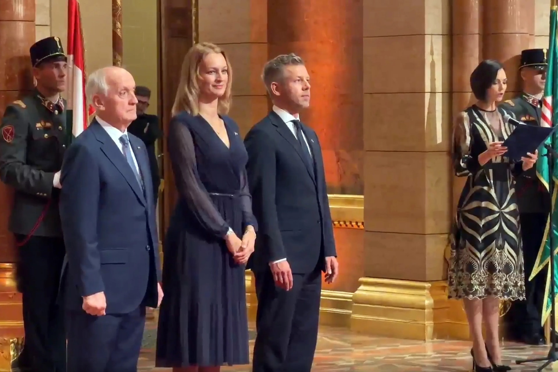 Baka András és Magyar Péter állami kitüntetéseket adtak át október 23-a alkalmából