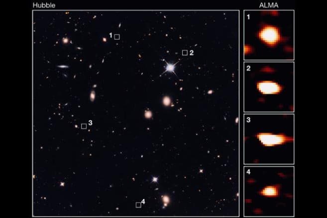 Eddig láthatatlan, hatalmas ősi galaxisokat fedeztek fel