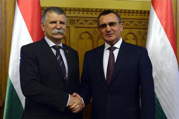 Kövér László vezető orosz politikust fogadott