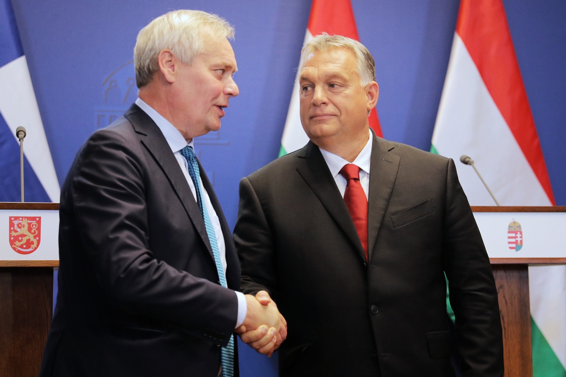 Orbán Viktor találkozója a finn miniszterelnökkel