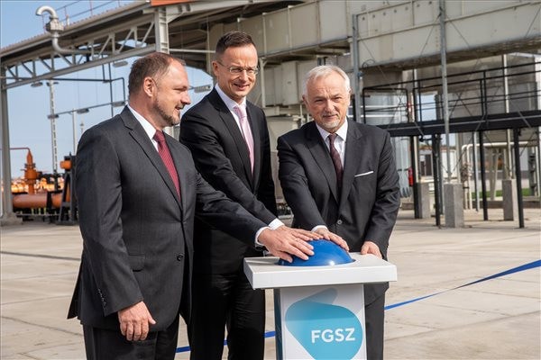 Szijjártó: Tovább javul Magyarország gázellátása