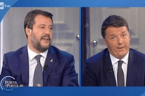 Salvini és Renzi televíziós párbajt folytatott
