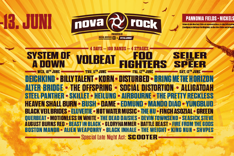 Újabb neveket jelentettek be a Nova Rockon