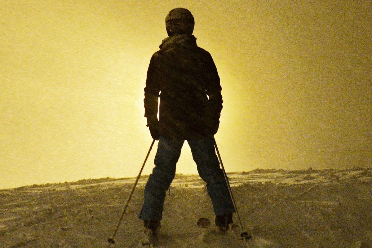 Nincs hó egy alpesi faluban