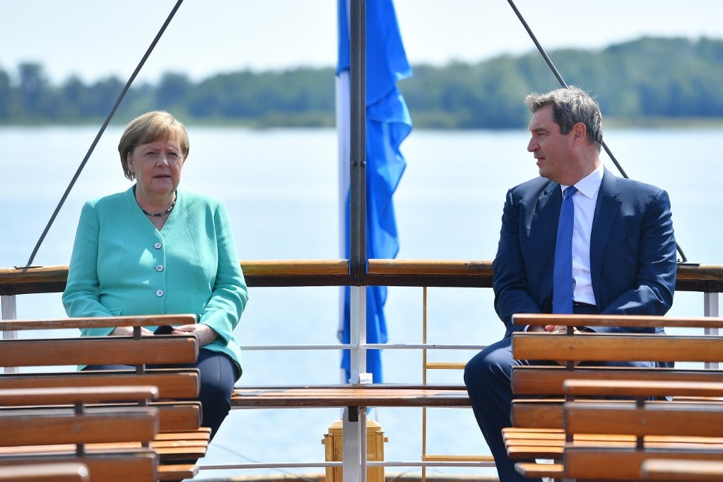 Kerülte a válaszadást Söder kancellárjelöltségéről Merkel