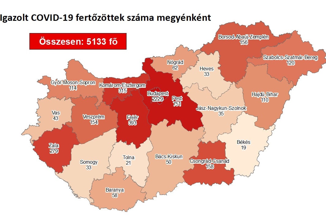 Harmincöttel emelkedett a fertőzöttek száma Magyarországon