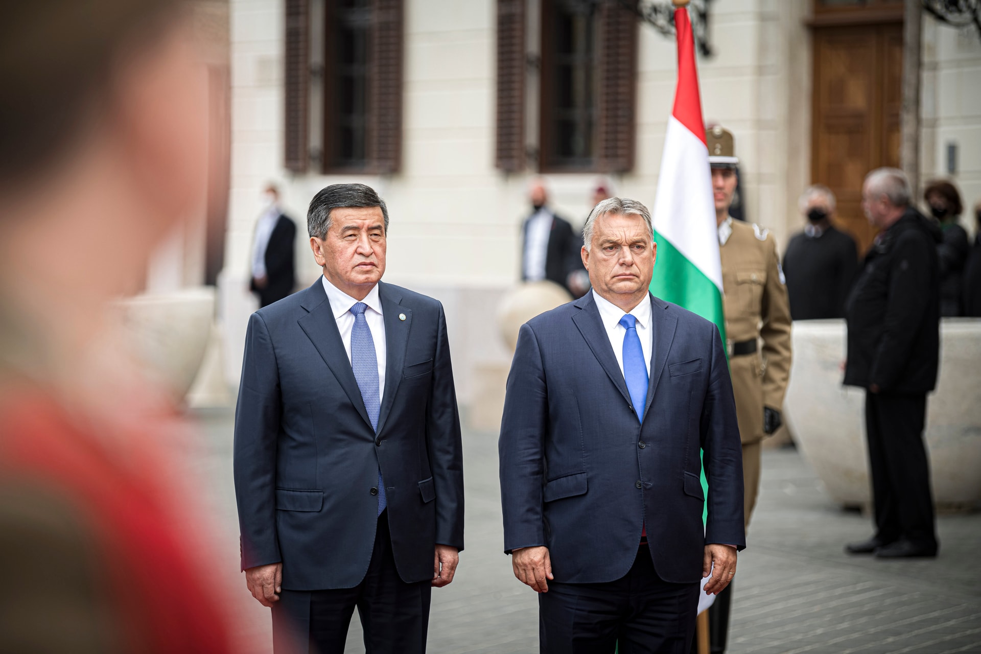 Orbán Viktor fogadta a kirgiz államfőt