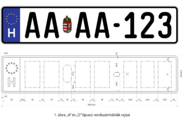 Jövő nyártól egy betűvel meghosszabbodnak a rendszámok