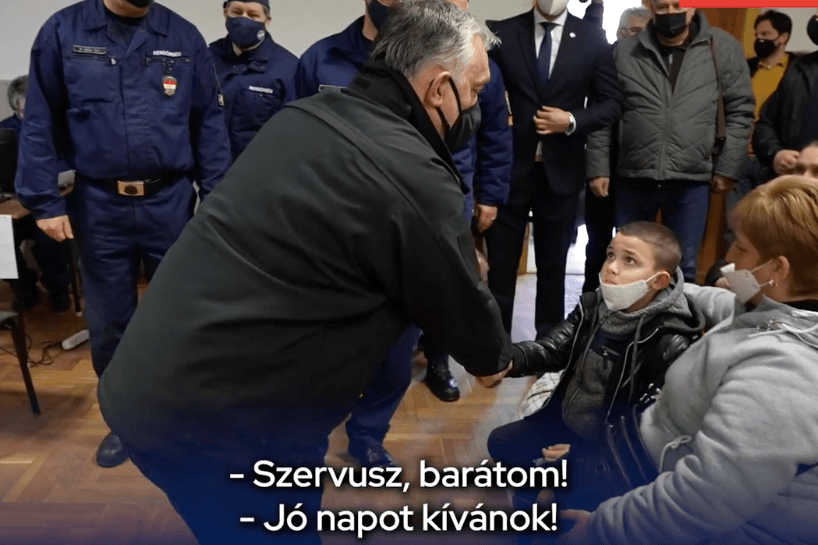 Orbán Viktor kárpátaljai magyar menekültekkel találkozott