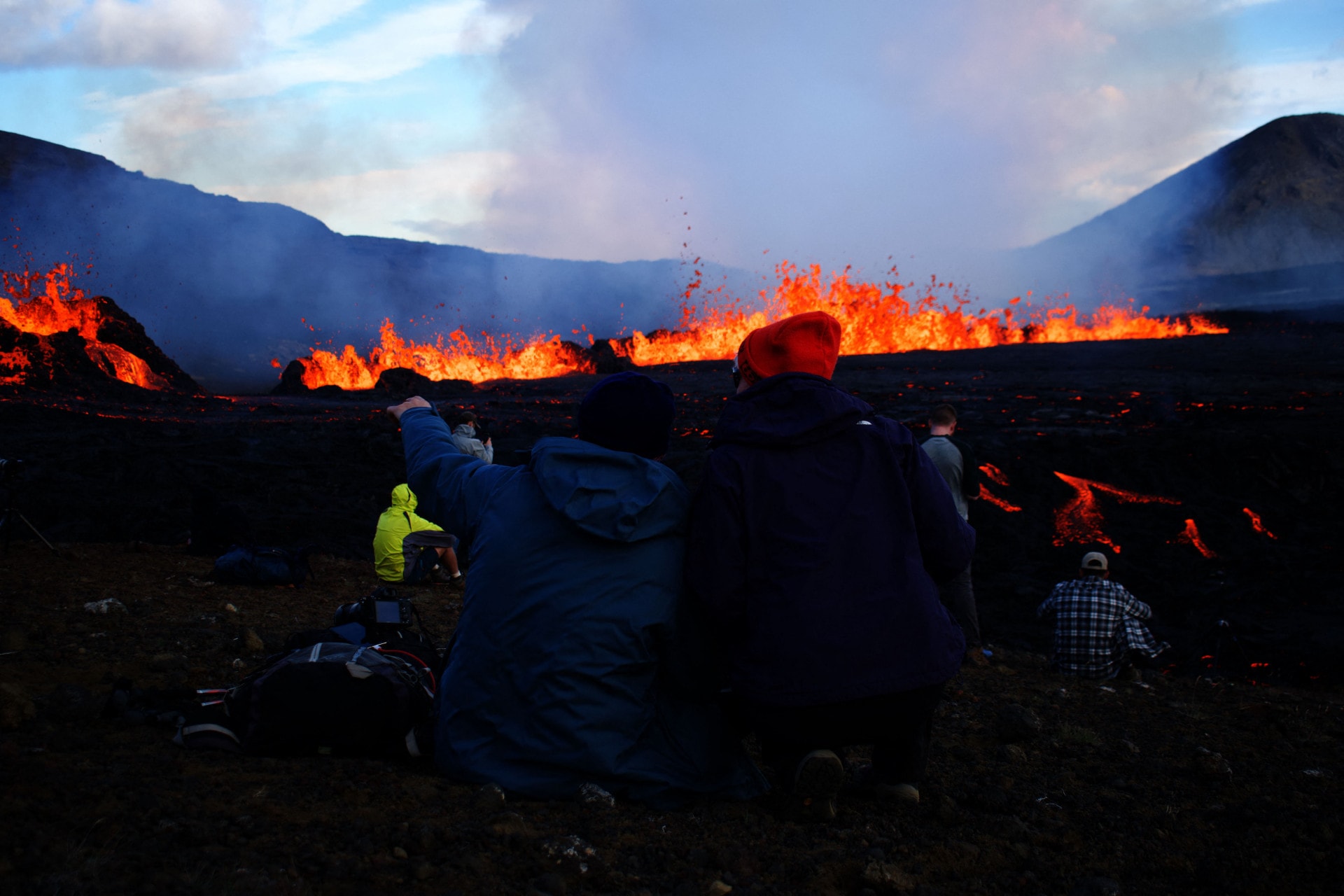 Vulkán tört ki Reykjavík közelében