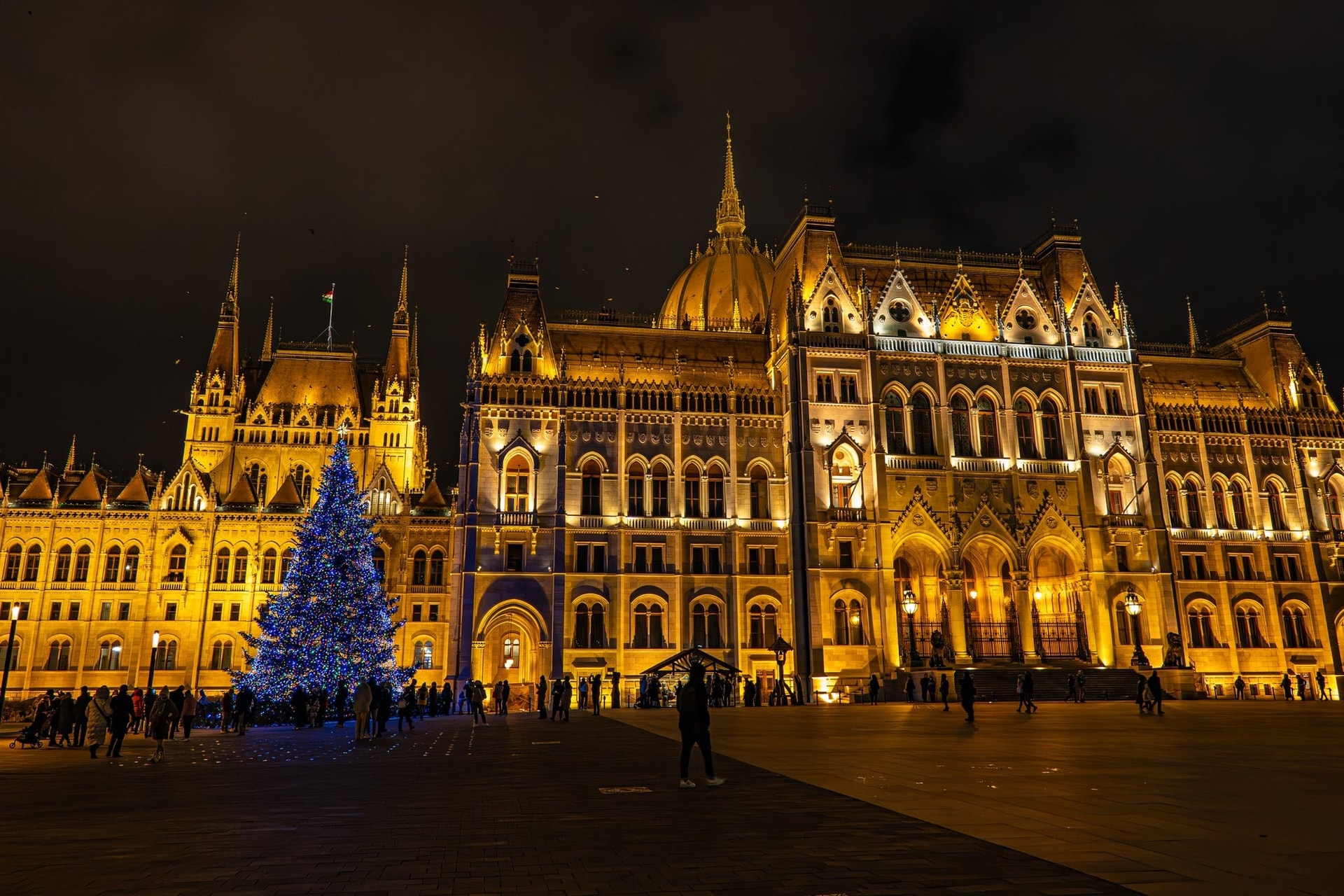 Advent első vasárnapján ünnepi fényekben pompázik az ország karácsonyfája