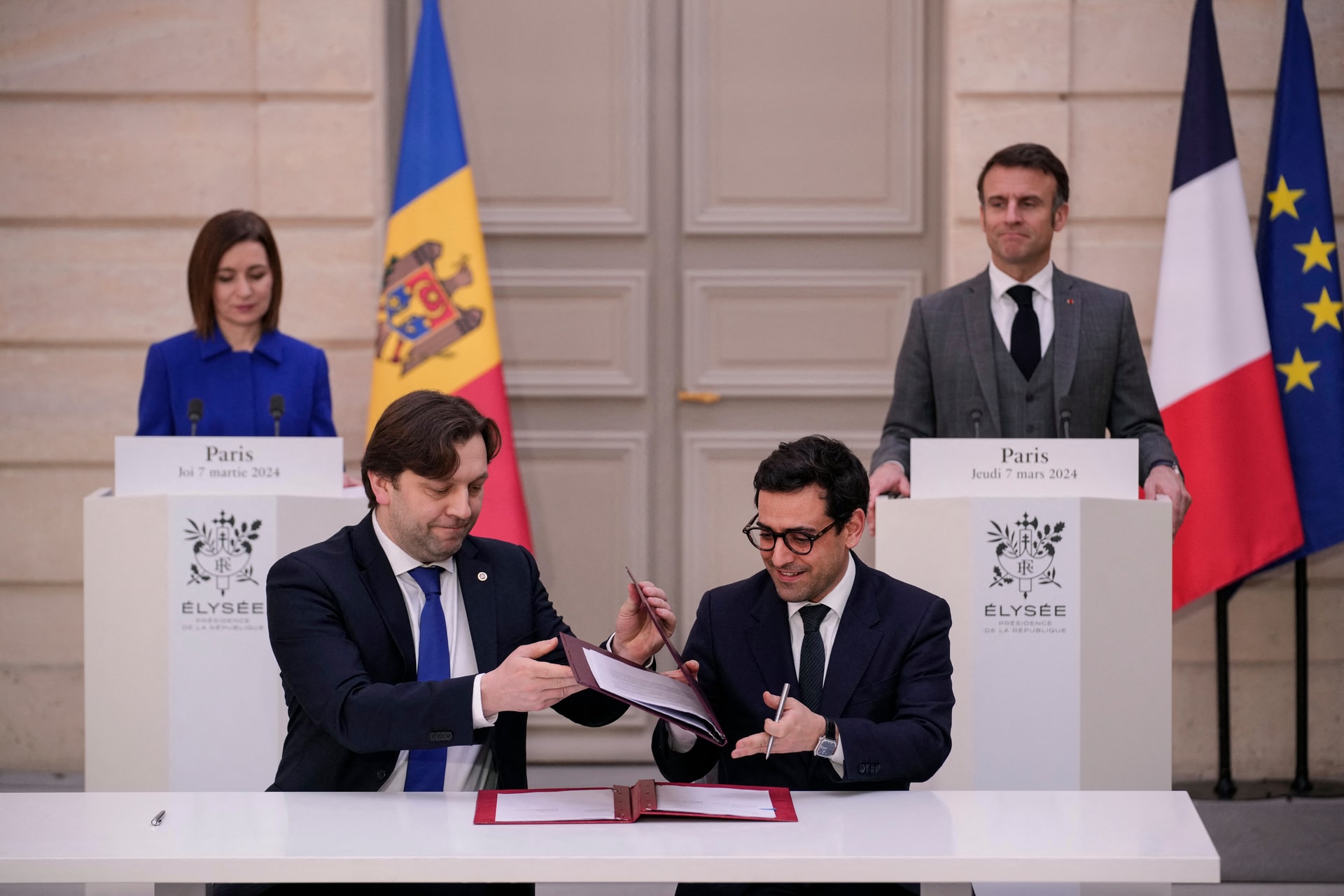 Franciaország rendíthetetlenül támogatja Moldovát az oroszokkal szemben