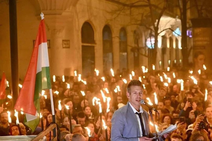 Fenyegető, ijesztő hangulat alakult ki a Magyar Péter szervezte keddi tüntetésen