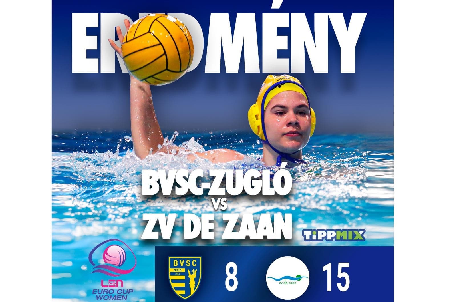 Női vízilabda Eurokupa – Kikapott a bronzcsatában a BVSC