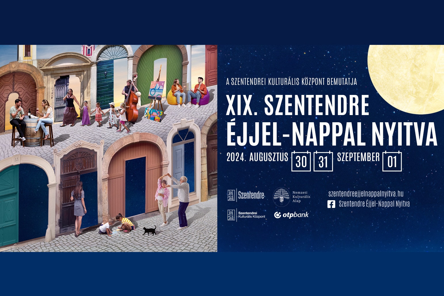 Programáradat a Szentendre Éjjel-Nappal Nyitva fesztiválon