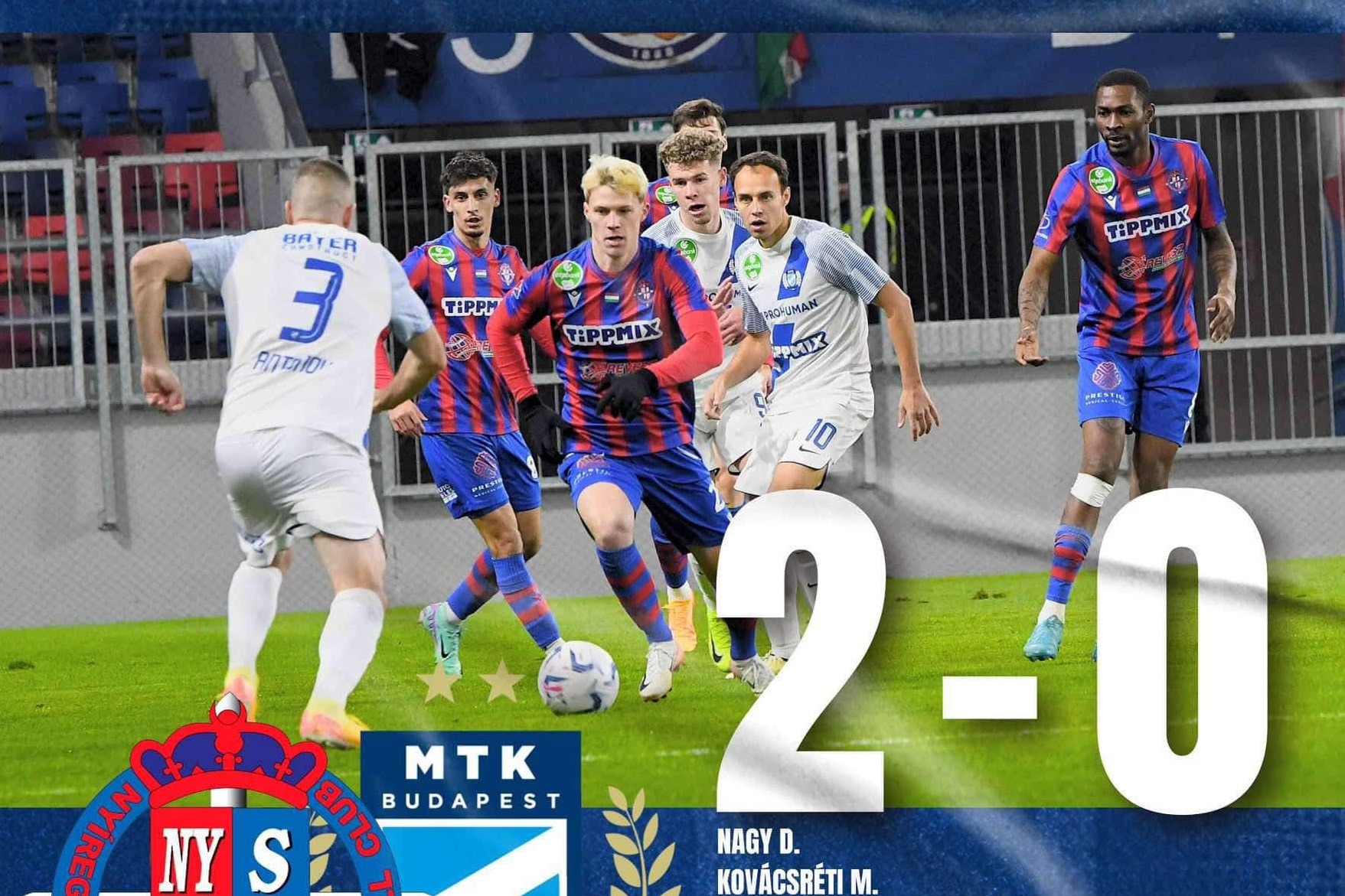 Élvonal: a Nyíregyháza legyőzte az MTK-t