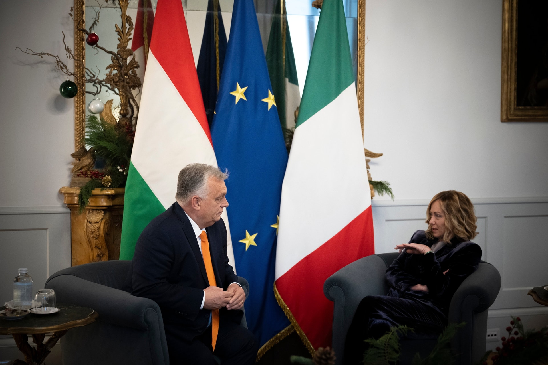 Orbán Viktort fogadta Giorgia Meloni
