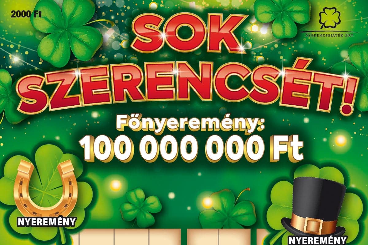Izgalmas, új játékkal érkezik az óévbúcsúztató és újévköszöntő szerencsesorsjegy