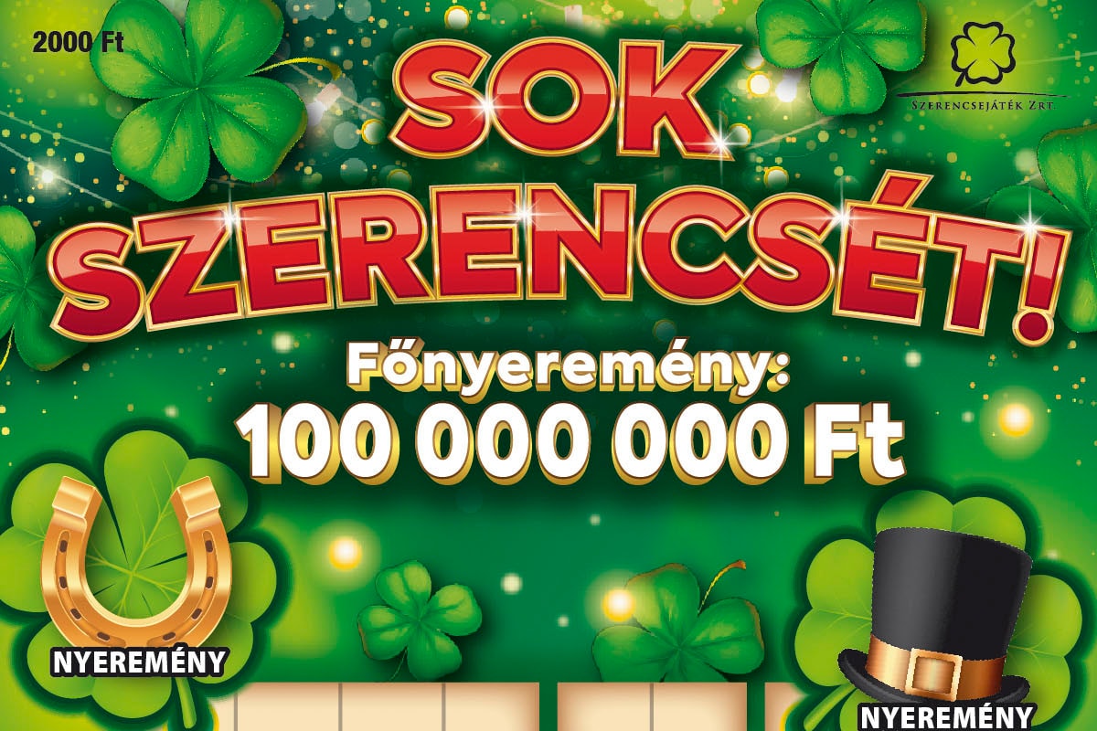 Izgalmas, új játékkal érkezik az óévbúcsúztató és újévköszöntő szerencsesorsjegy