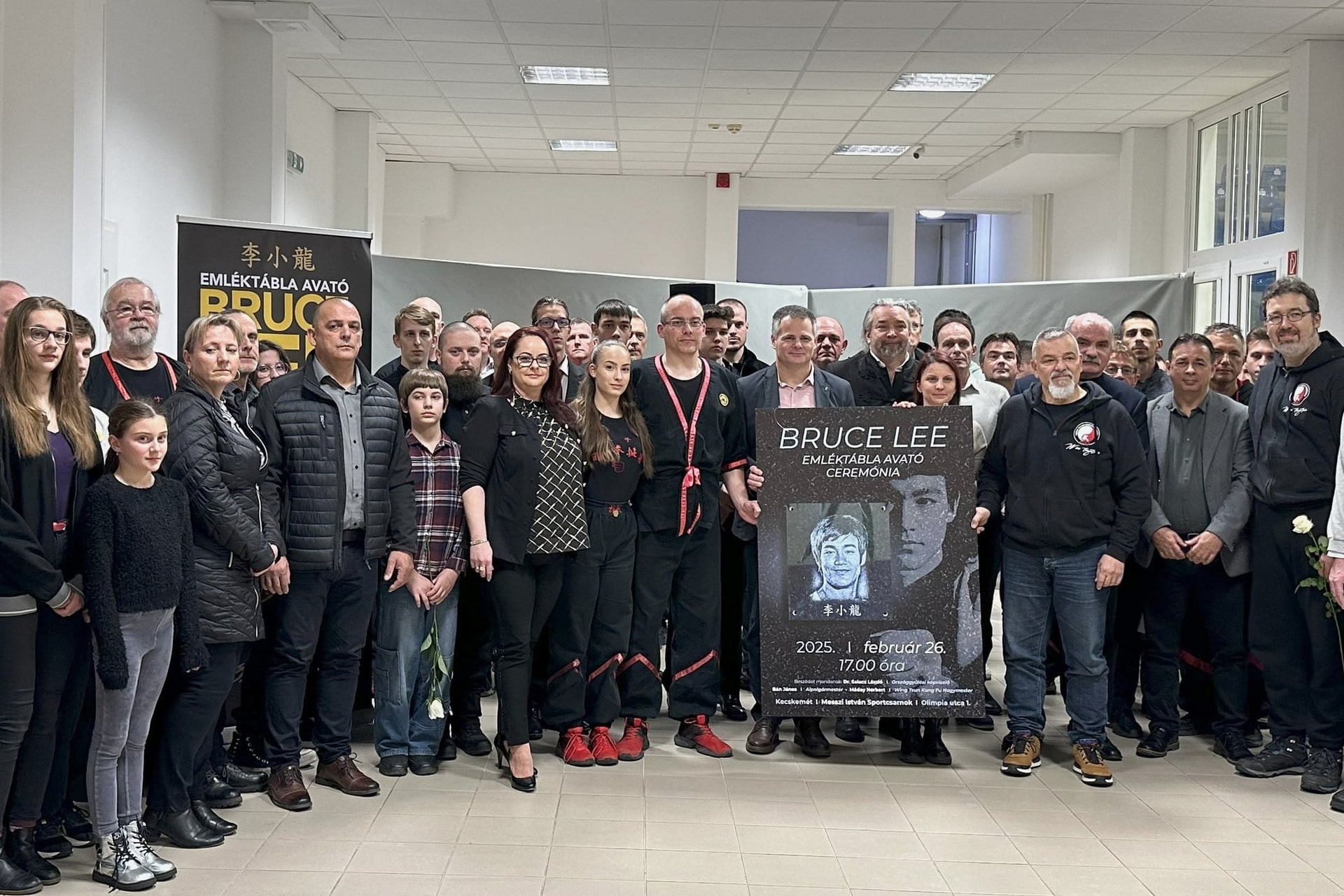 Kecskeméten emléktáblát kapott Bruce Lee