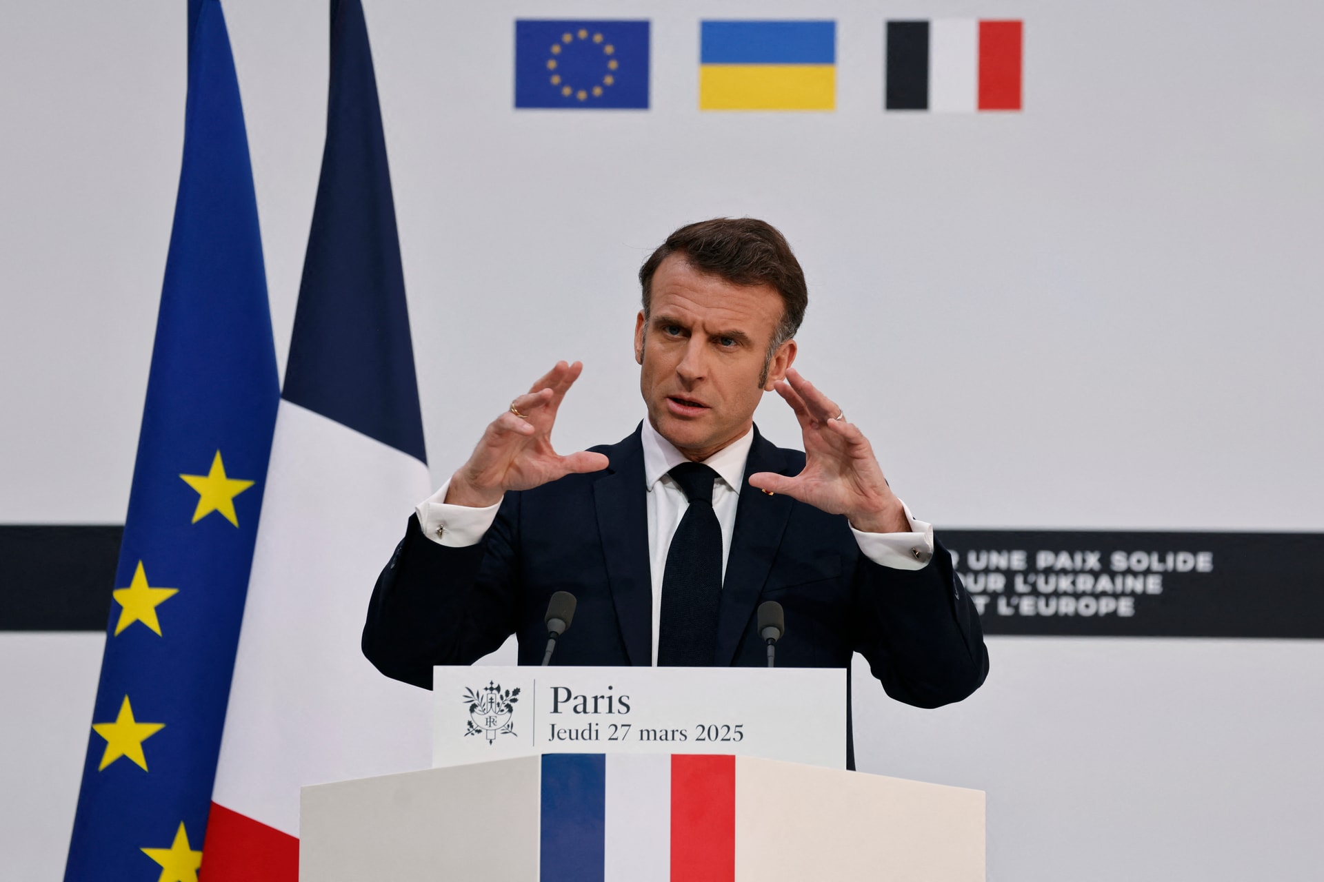 Macron eltökélt szándéka, hogy katonai erőket küld Ukrajnába