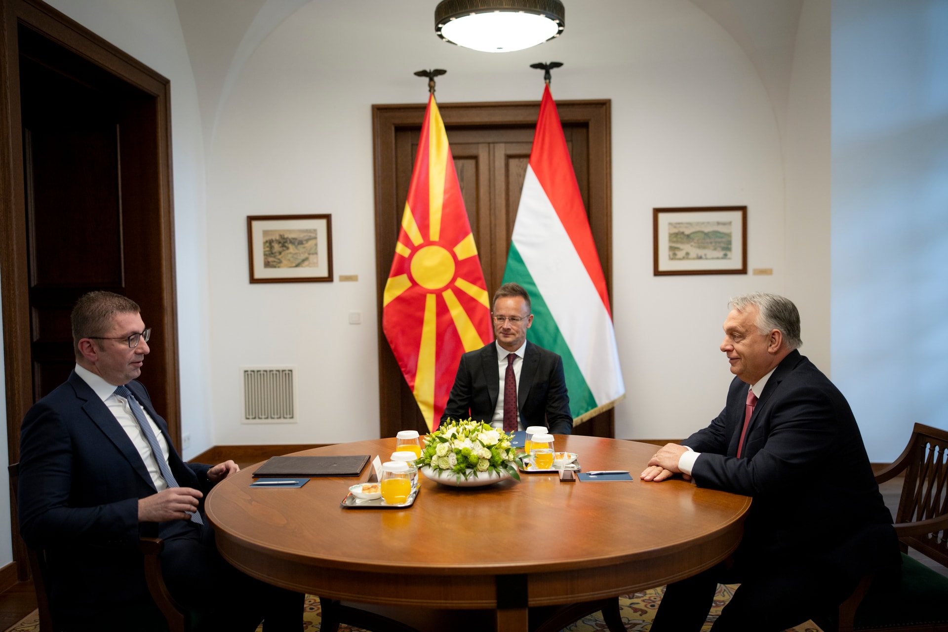 Orbán Viktor miniszterelnök az észak-macedón elnökkel tárgyalt