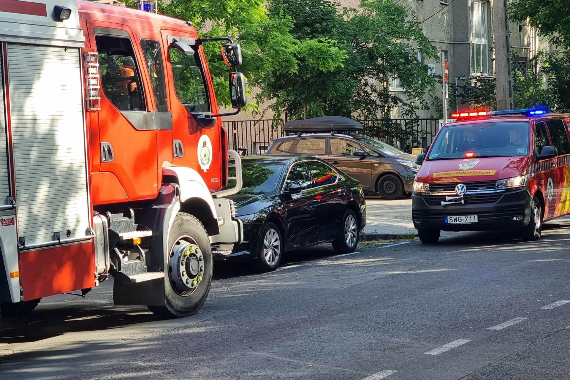Társasházi lakás ég az V. kerületben