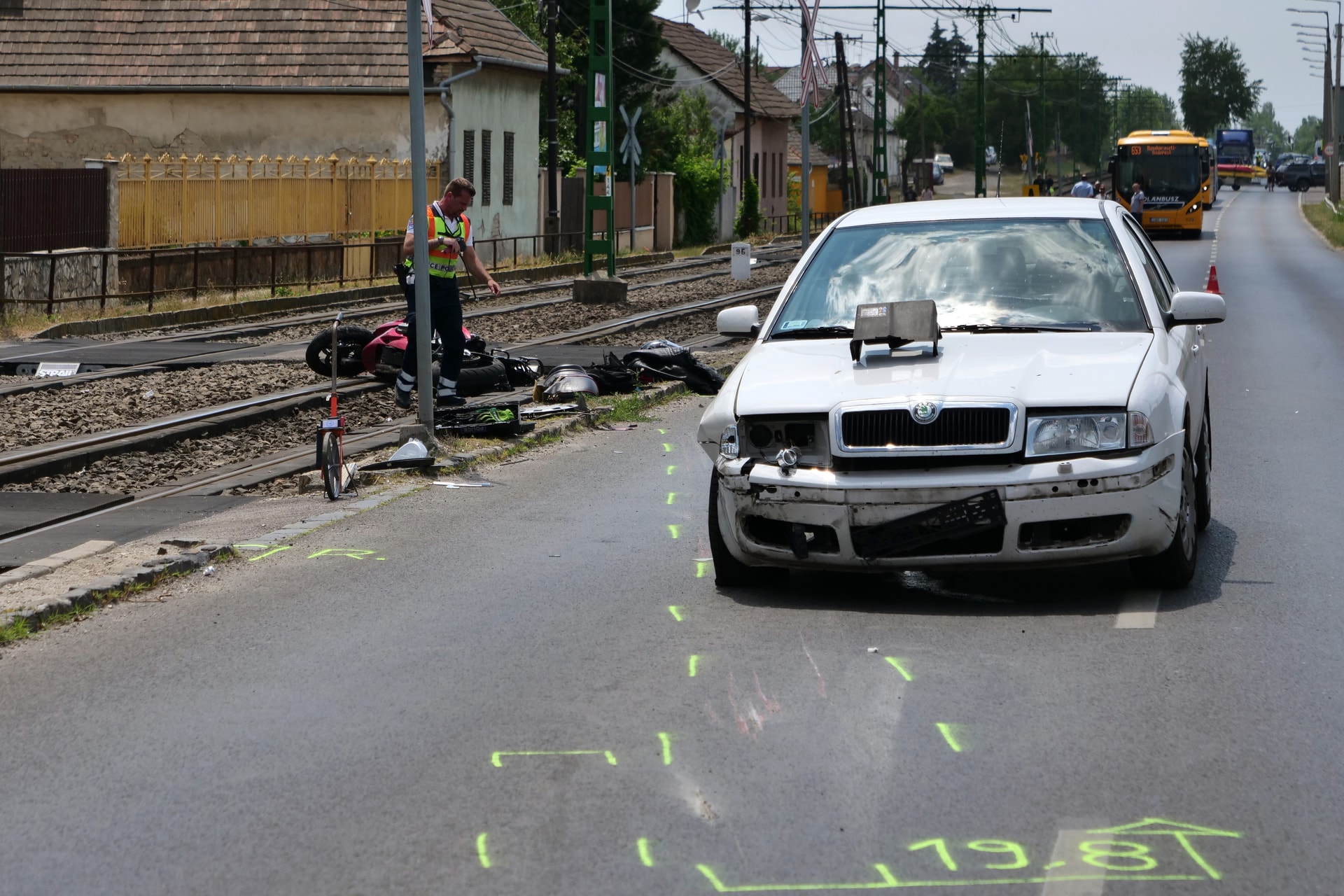 Brutális frontális baleset Soroksáron