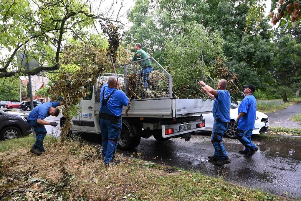 Országszerte sok munkát ad a tűzoltóknak az éjszakai vihar