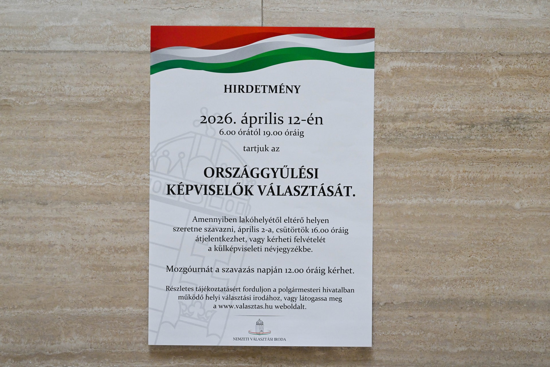 Elkészült az országgyűlési választás hirdetménye