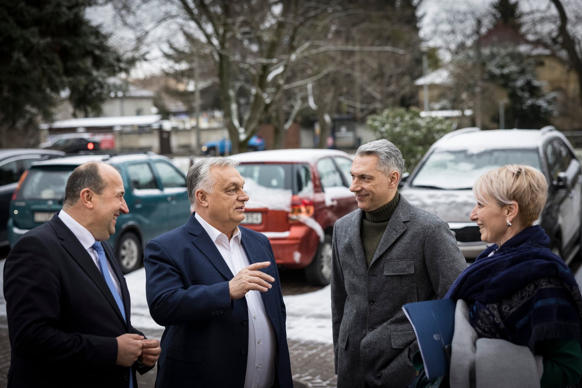 Orbán Viktor Komárom és Oroszlány polgármestereivel tárgyalt