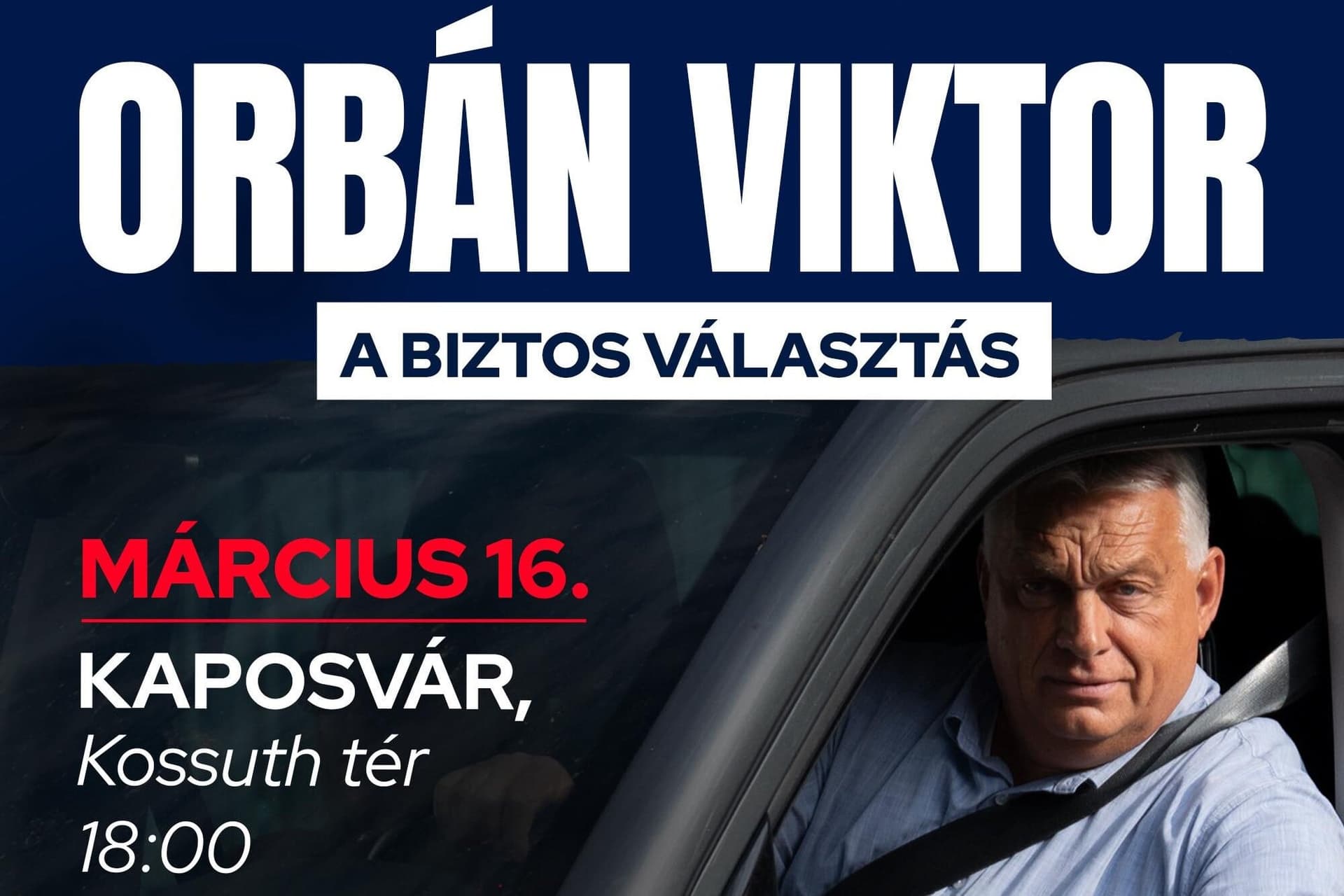 Kaposváron kampányol Orbán Viktor