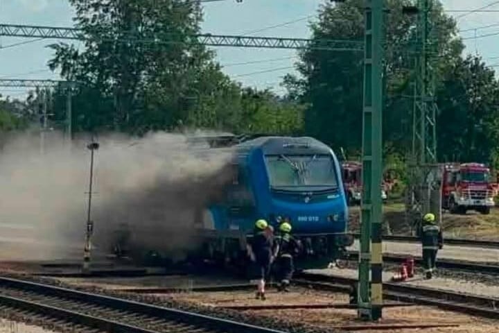 Mozdonytűz a kelenföldi vasútállomáson