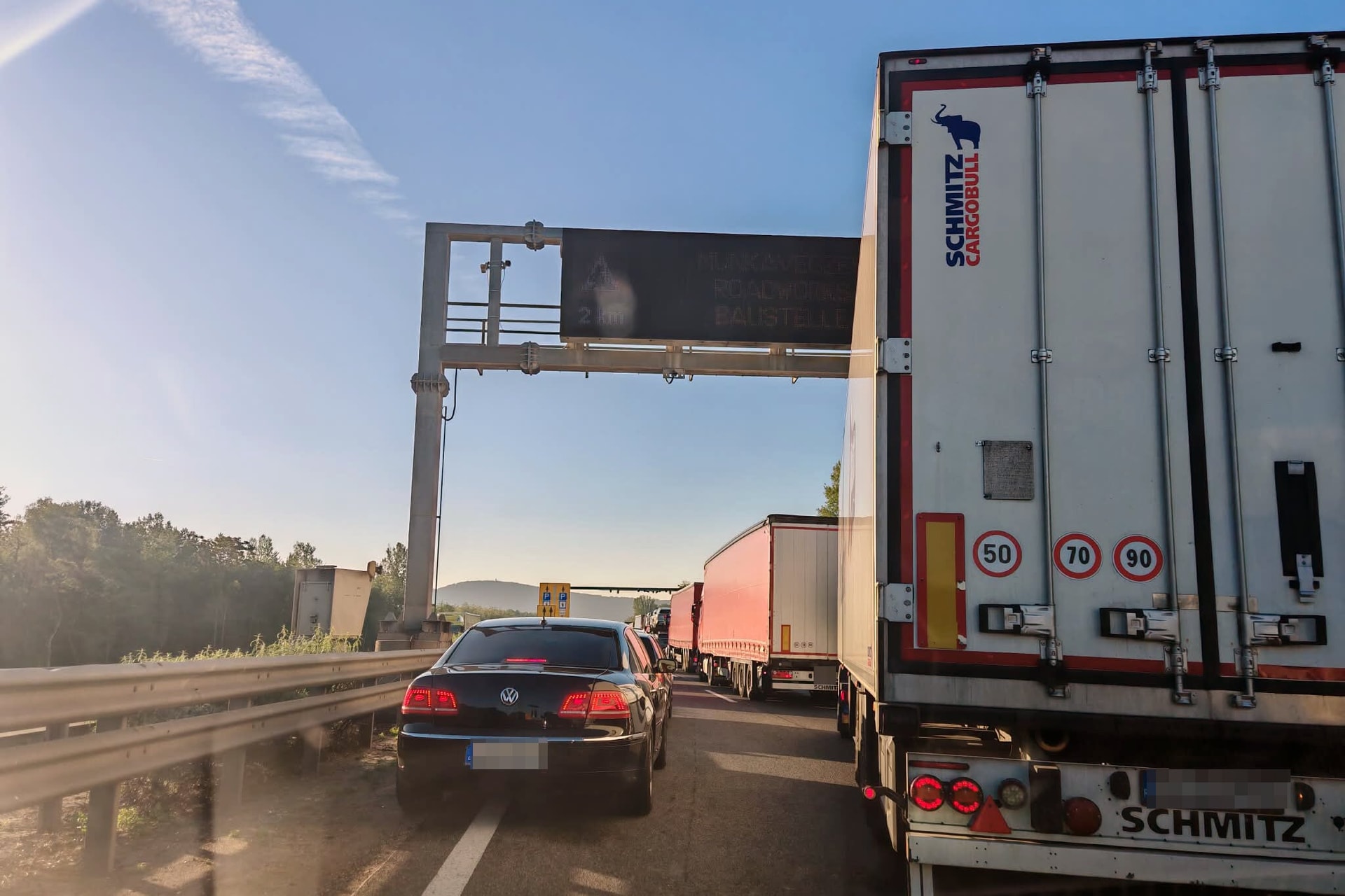 Baleset Vas megyében, erős forgalom az M1-es autópályán