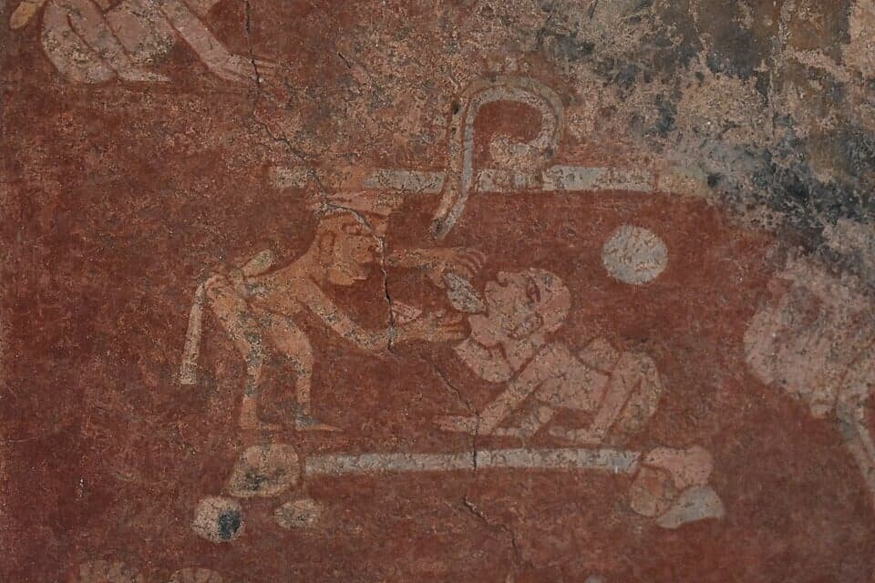 Teotihuacán lakói ezt a különös falfestményt hagyták maguk után