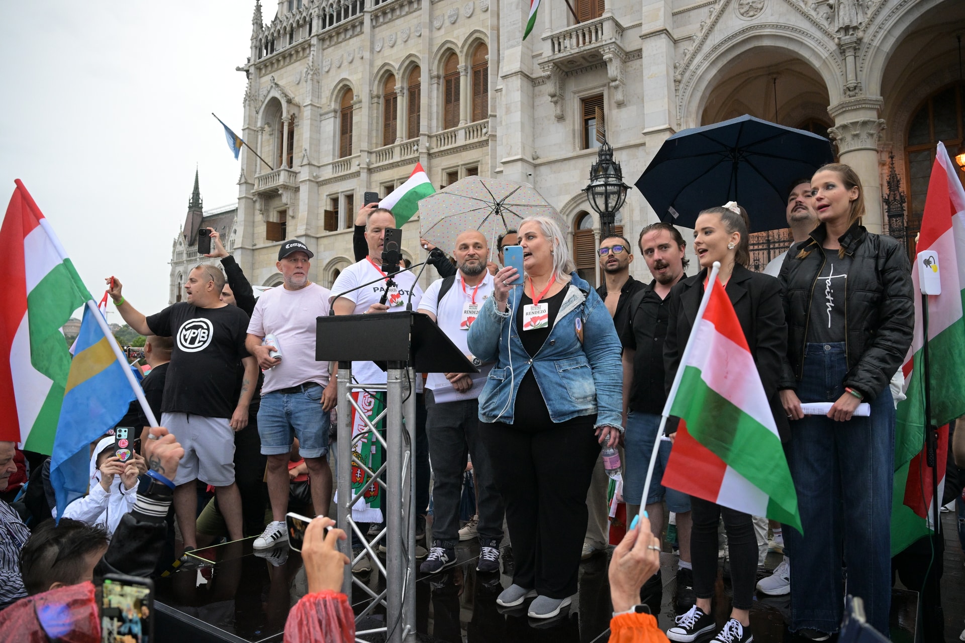 Az európai migrációs paktum ellen tüntettek Budapesten